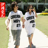 沙滩宠儿 韩版春夏新款T恤 2012情侣装短袖T恤 蝙蝠袖 大码T恤