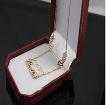 Cartas de Cartier Cartier oro rosa Cartier collar collar de oro de 14K de oro rosa no decae LOGOTIPO