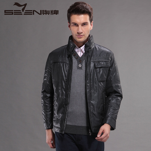  秋冬柒牌男装正品厚棉衣潮韩版棉衣男短款棉服外套E99K85