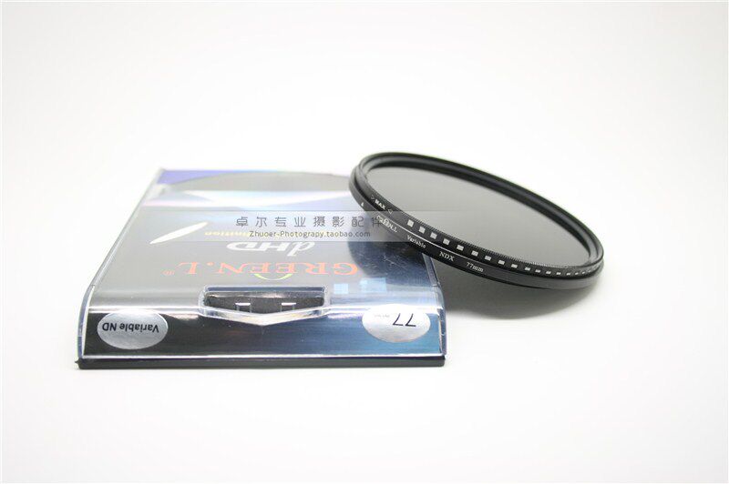 疯抢绿叶正品 可调ND中灰镜 77mm 减光镜 佳能5D ND2-ND400