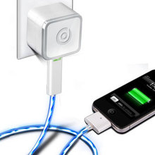 dexim 德鑫明 全球首款 iPhone4 S 时尚Smart冷光发光线 旅充组合
