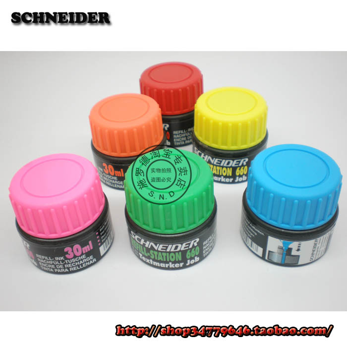 德国进口文具Schneider施耐德荧光笔 笔用墨水 补充液 660 30ml在类目 电子词典/电纸书/文化用品, 笔类/书写工具, 笔用墨水/补充液/墨囊中 - 来自Buy2taobao.com提供专业的淘宝代购服务