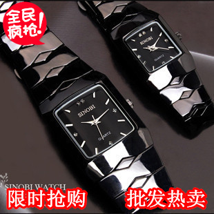  秒杀 正品时诺比手表男士女韩国时尚学生表 情侣手表复古表韩版表