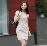 时尚王李佳英同款江南布衣2012夏款新款女装纯情性感气质连衣裙
