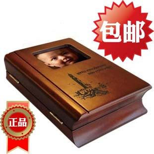 宝宝手足印 婴儿礼品 手脚印 宝宝印泥手足印泥 杰出木书盒 包邮