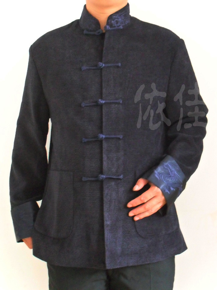 民族服装,中老年男装唐装2011夏装新品布扣爸