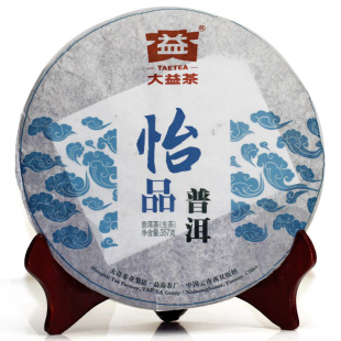  普洱茶 大益 新品 年201批 怡品普洱 生茶 357g/饼 七子饼茶