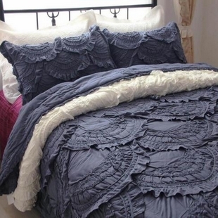 全棉针织床品三件套/纯手工绗缝。。。