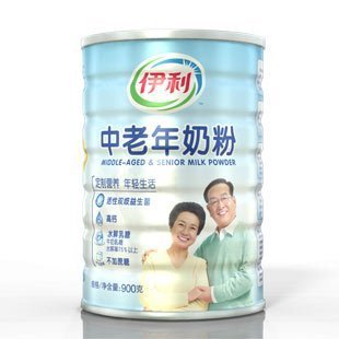  伊利奶粉 伊利中老年奶粉 900克听装奶粉 13年最新