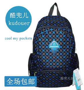  正品魏胖子男女生双肩背包中小学生单肩斜跨书包长短途户外运动包