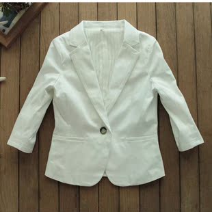 【<em>战胜女人花</em>】丝薄款外套西服七分袖百搭GU