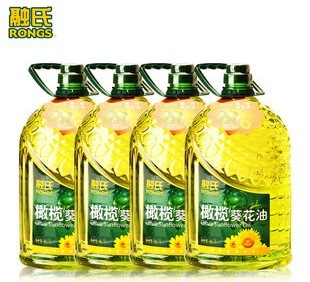  融氏橄榄葵花油 非转基因食用油 4瓶5L 调和油 全家健康油