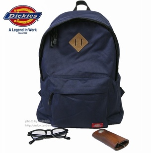 日单DICKIES 复古街头工装运动休闲 男女双肩背包 旅行包书包深蓝