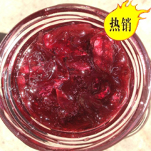 淘金币 玫瑰酱自制 云南特产 野玫瑰花酱 玫瑰花瓣土蜂蜜 玫瑰糖