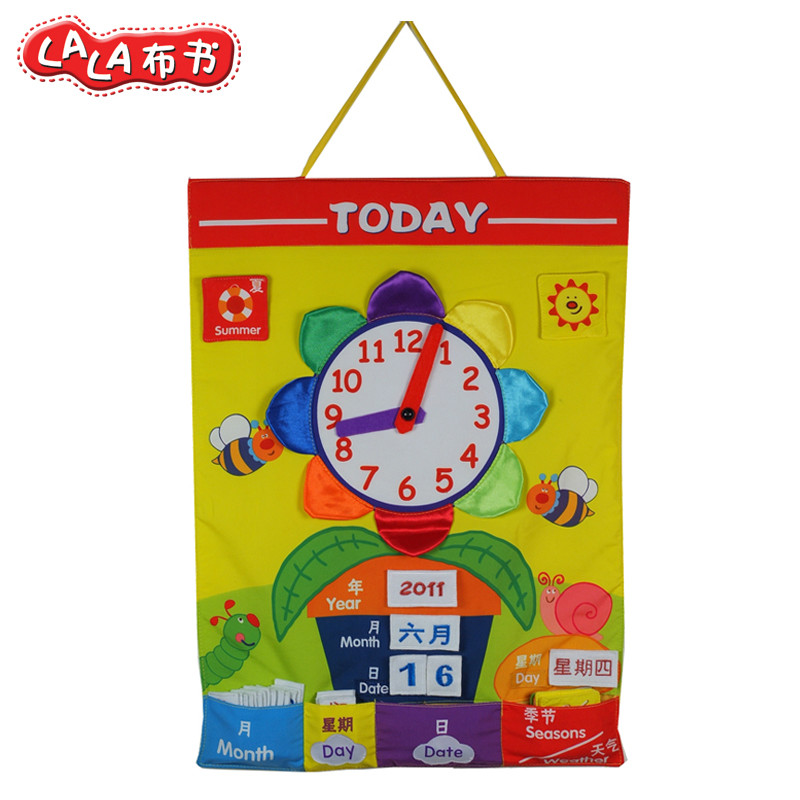 Lalababy/拉拉布书立体婴幼儿教学教具认知挂图宝宝布书时间挂件在类目 玩具/童车/益智/积木/模型, 幼儿响铃/布玩/安抚玩具, 宝宝布书中 - 来自Buy2taobao.com提供专业的淘宝代购服务