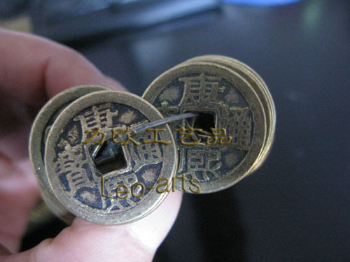 五帝钱/仿古铜钱/古钱币/辟邪保平安/占卜/康熙通宝 2.5cm