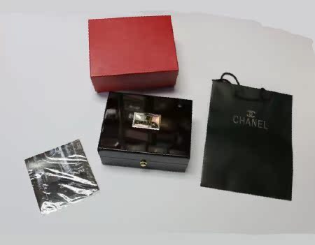 香奈儿原装大木盒 专柜手表盒子全套装包装配