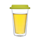 a-life最生活正品咖啡茶水杯 创意玻璃杯子 双层杯 320ml B-2901