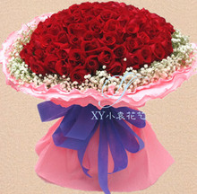 99朵红玫瑰花束 苏州鲜花配送 鲜花预定 99朵玫瑰花全国鲜花速递