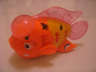 婴幼儿益智电动玩具 小金鱼动物玩具 会发声带