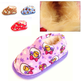  居家儿童棉鞋 儿童棉拖鞋  冬季保暖鞋 男女童 包跟愤怒的小鸟