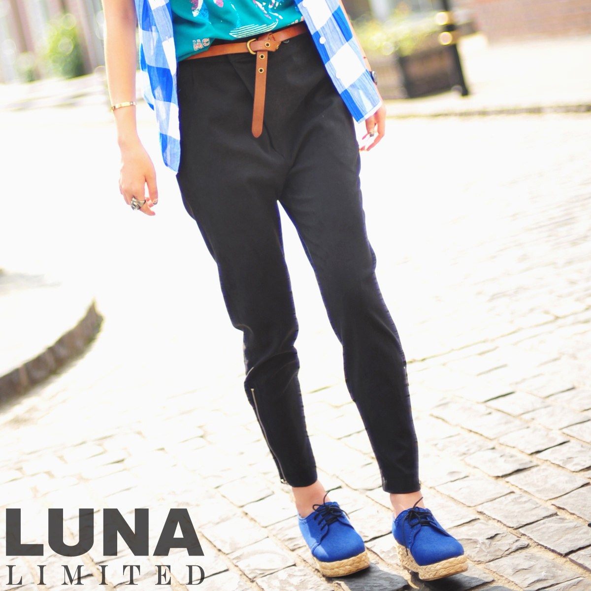 【LUNA LIMITED】强力显瘦型女必入 极致魔法黑潮人长裤KZ00364#