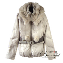 专柜正品ONLY2011冬新款90%绒兔毛翻领女热卖短款111323038羽绒服