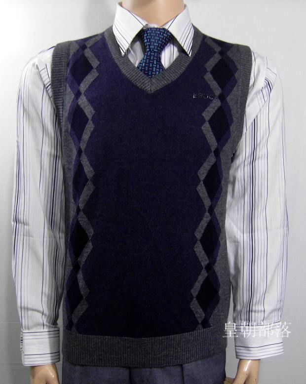 装毛衣背心时尚空间【正品】鲨鱼 纯正澳洲羊