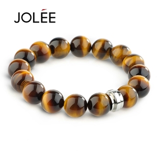  JOLEE专柜正品 纯天然黄虎眼石 转运珠水晶手链 男士 情人节礼物