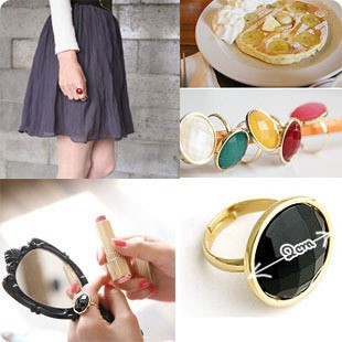  E1018 酷儿饰品厂批发 日韩饰品 糖果彩色多切面人工钻戒指/指环