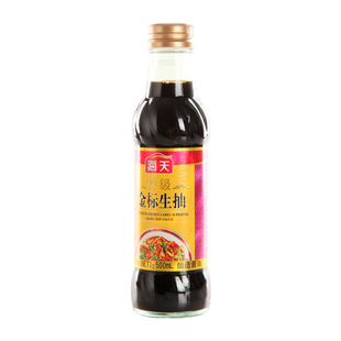  【天猫超市】 海天特级金标生抽 500ml/瓶 (新旧包装，随机发货)