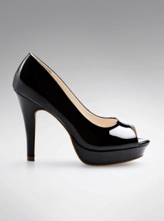 Dream Basha OL new shoes fashion simple pedicure high patent leather-like fish mouth shoes 121,012,108