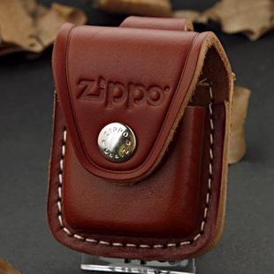 美国 zippo打火机 专用配件 棕色皮扣式皮套 正版ZP