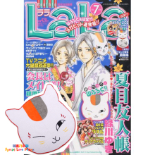 T00109★日本Lala杂志附录 夏目友人帐 动漫 可爱 猫脸手帕