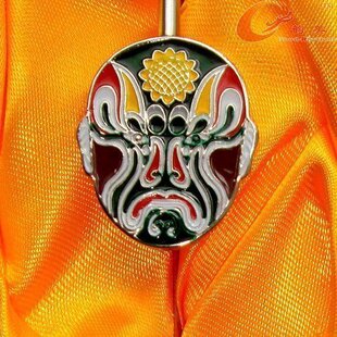  文渊阁 特色工艺品外事出国礼品 国粹京剧脸谱金属书签 薛葵 秒杀