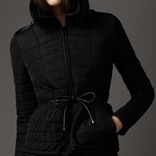 代购巴宝莉burberry2012新款女装/棉服 毛领黑色 37836271