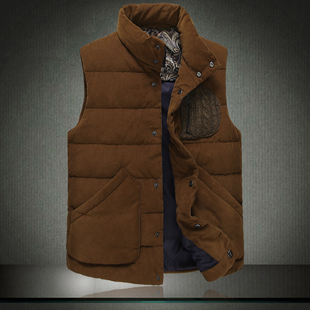 2014<em>冬装</em>!灯芯绒羽绒<em>马甲</em> 2010P180 可<em>改</em>标 背