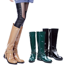 CIAO俏 2011冬装新款 冬季可爱女<span class=H>靴</span> 正品漆皮<span class=H>靴</span>子 <span class=H>骑士</span><span class=H>靴</span>高筒<span class=H>靴</span>
