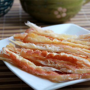 原产地批发 烧烤墨鱼条~经典原味手撕鱿鱼条/鱿鱼丝粗条  250克