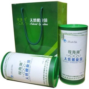  正品防伪 程海湖牌螺旋藻精片600片 真正正宗天然螺旋藻 买一送一