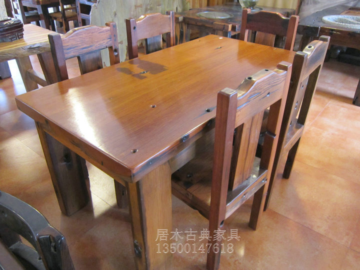 老船木餐桌 吃饭餐桌 家用餐台 餐桌椅明清古典家具 会所酒店餐台 老船木餐桌 吃饭餐桌 家用餐台 餐桌椅明清古典家具 会所酒店餐台