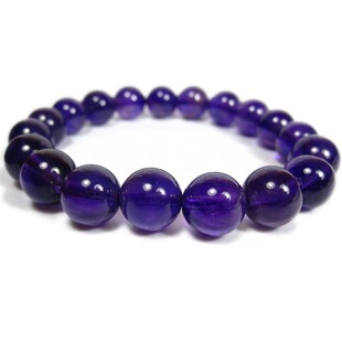  浩然水晶饰品/6mm-12mm天然AAA级乌拉圭紫水晶女士手链/开发智慧