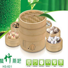 哈森小家电竹制竹香家用多功能电蒸笼母亲节五折特价煮蛋器电蒸锅