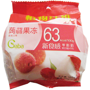  克莉丝汀/克里斯汀蒟蒻果冻果味型荔枝口味含GABA 植物纤维内6粒