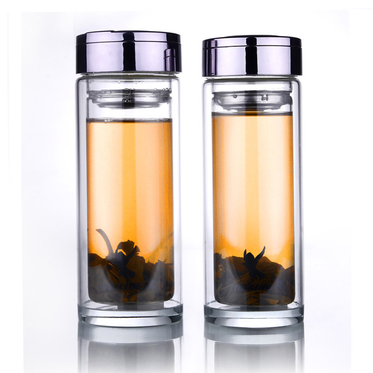 双层玻璃杯 水杯子 办公隔茶杯正品 情侣杯 水晶礼品杯 天旗出品