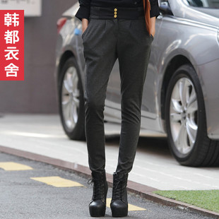  韩都衣舍品牌旗舰店韩版春装新款女装小脚裤女裤西装裤正装裤
