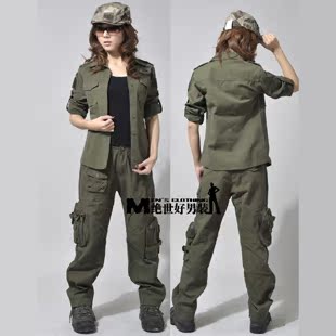 限量清仓 自由骑士 特种兵迷彩服套装 女款 部队