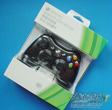 嘉宝」原装XBOX360 无线手柄 黑色 PC可用 港行新版