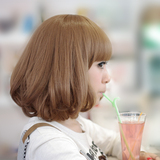 taobao english Bai Mei Fong wig pear head free shipping short hair female bobo head fluffy Korean wig curly full wig