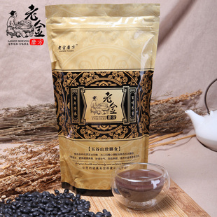  老金磨方 现磨纯天然熟黑豆粉  即食500克装 养肾乌发黑发生发